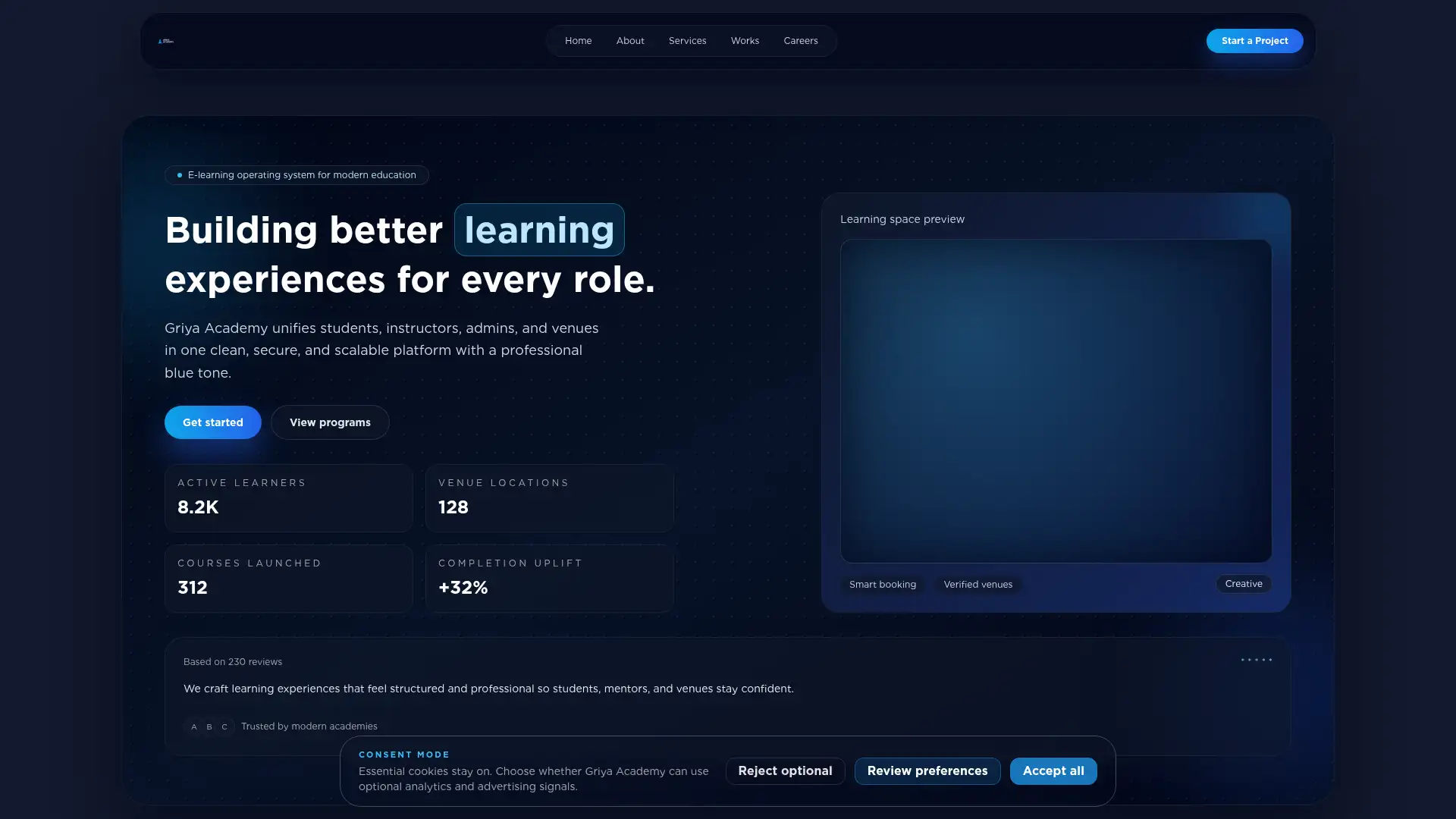 griyaacademy.com screenshot