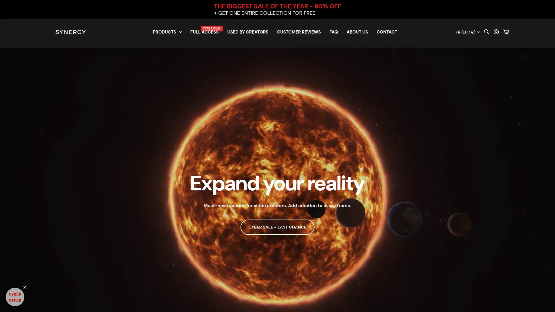 synergysounds.store screenshot