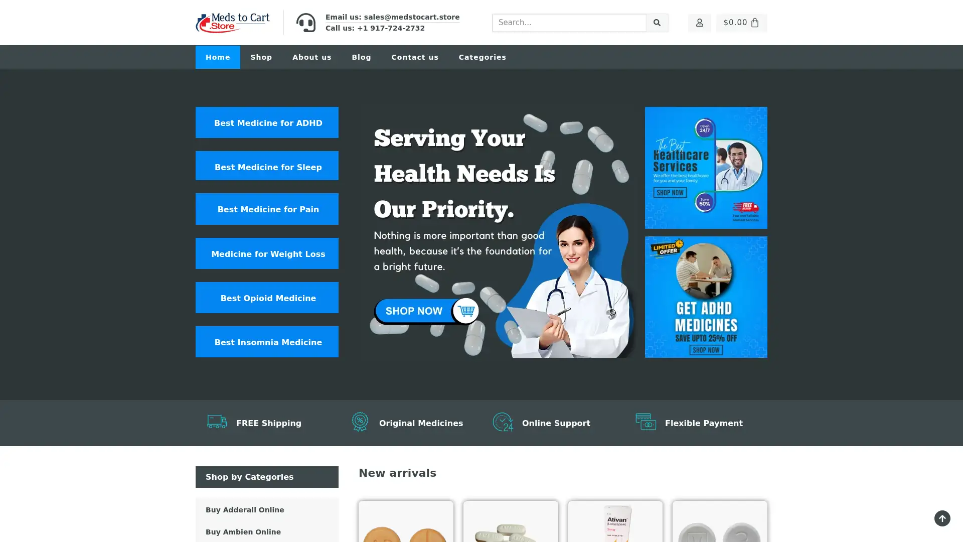 medstocart.store screenshot
