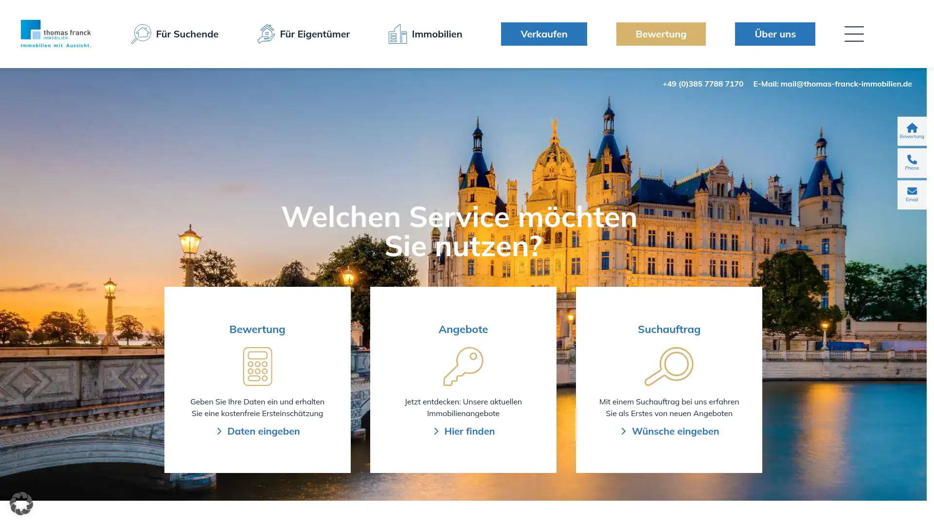 thomas-franck-immobilien.de screenshot