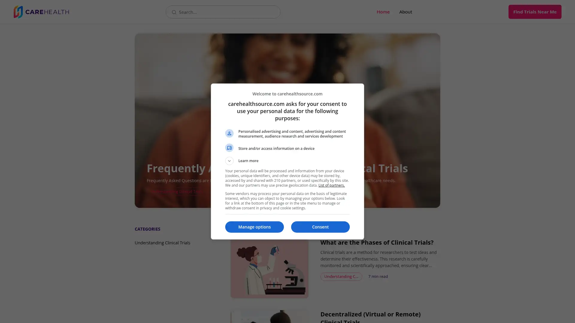 carehealthsource.com screenshot