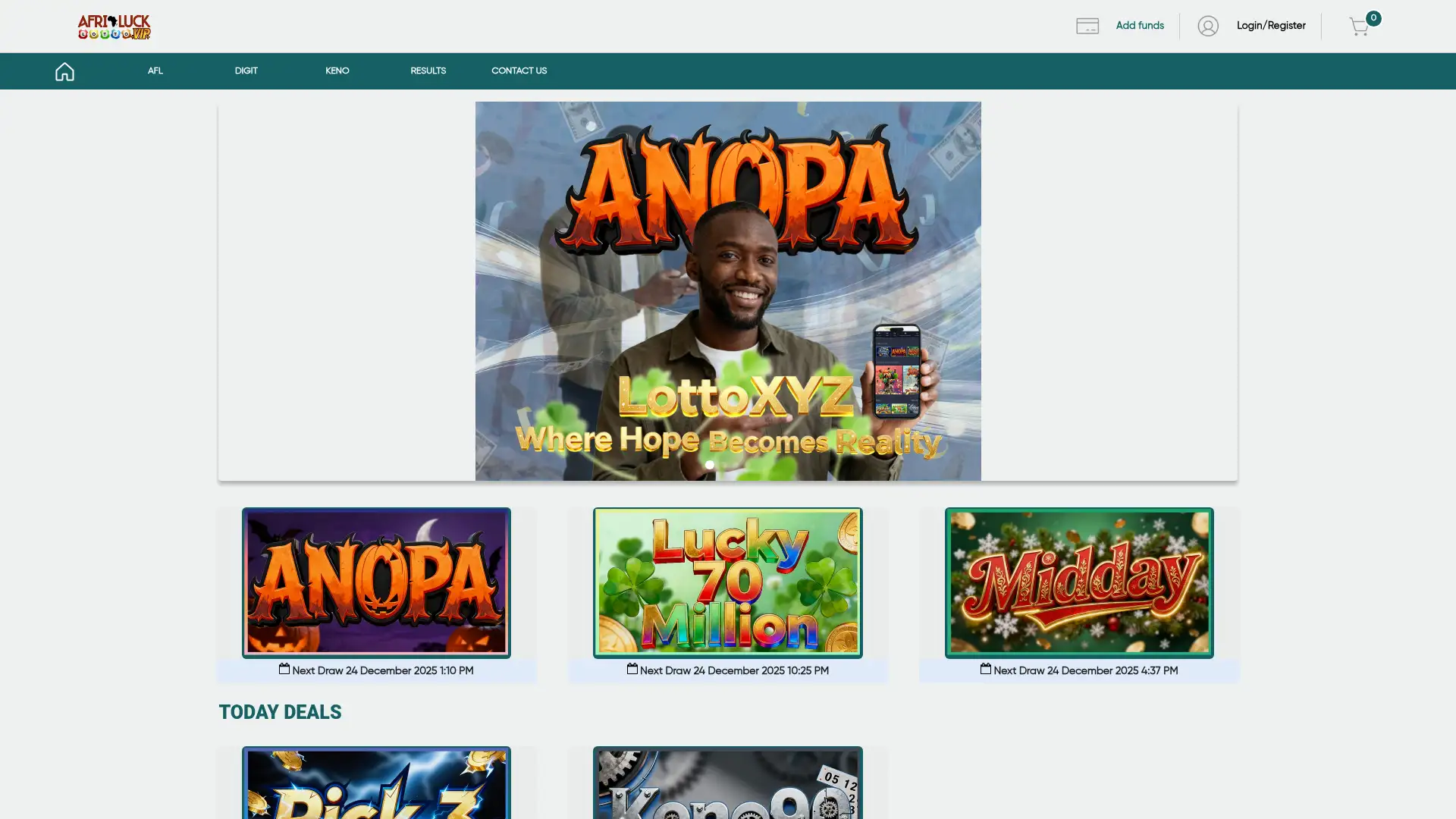 afriluck.vip screenshot