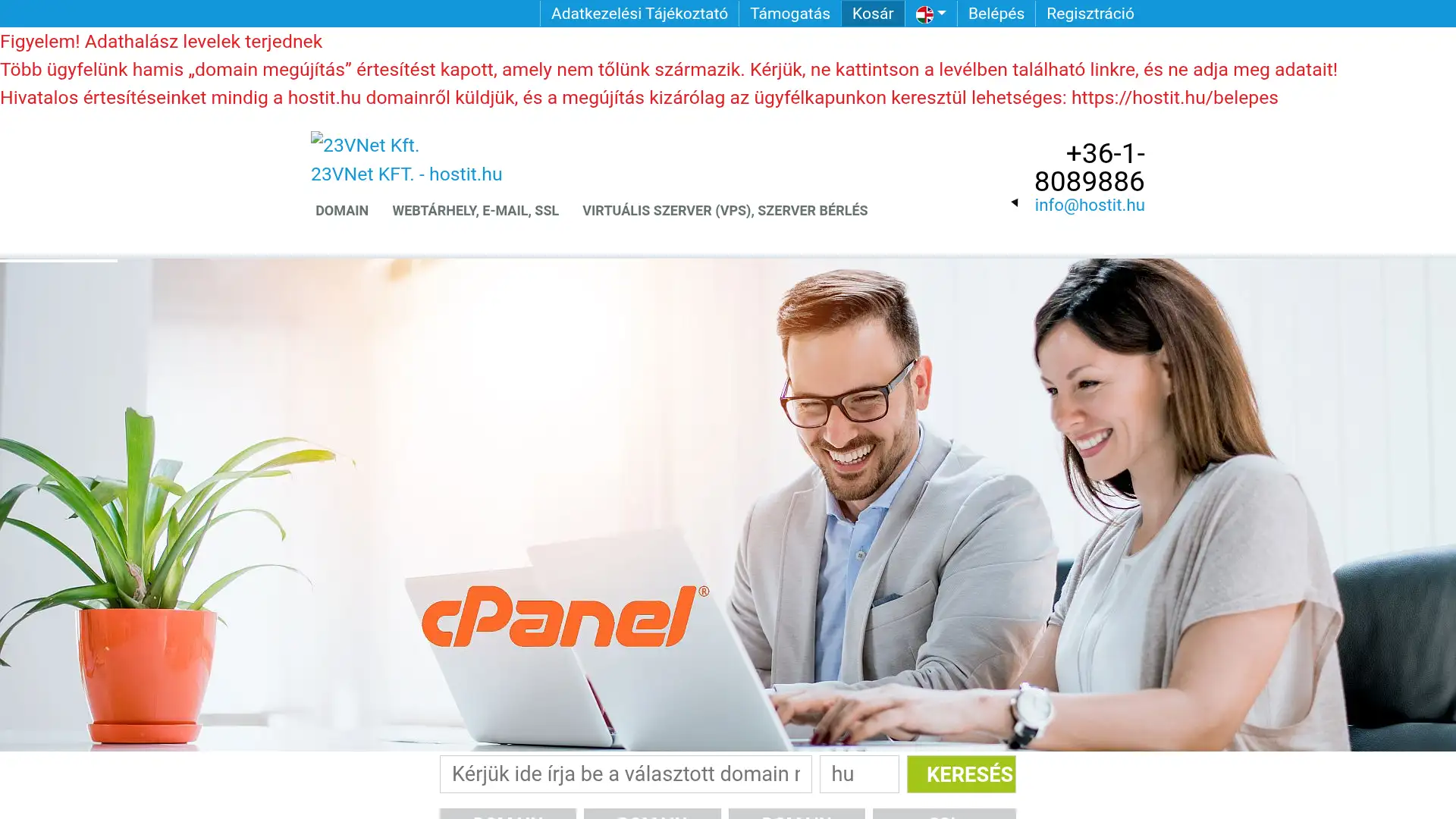 hostit.hu screenshot