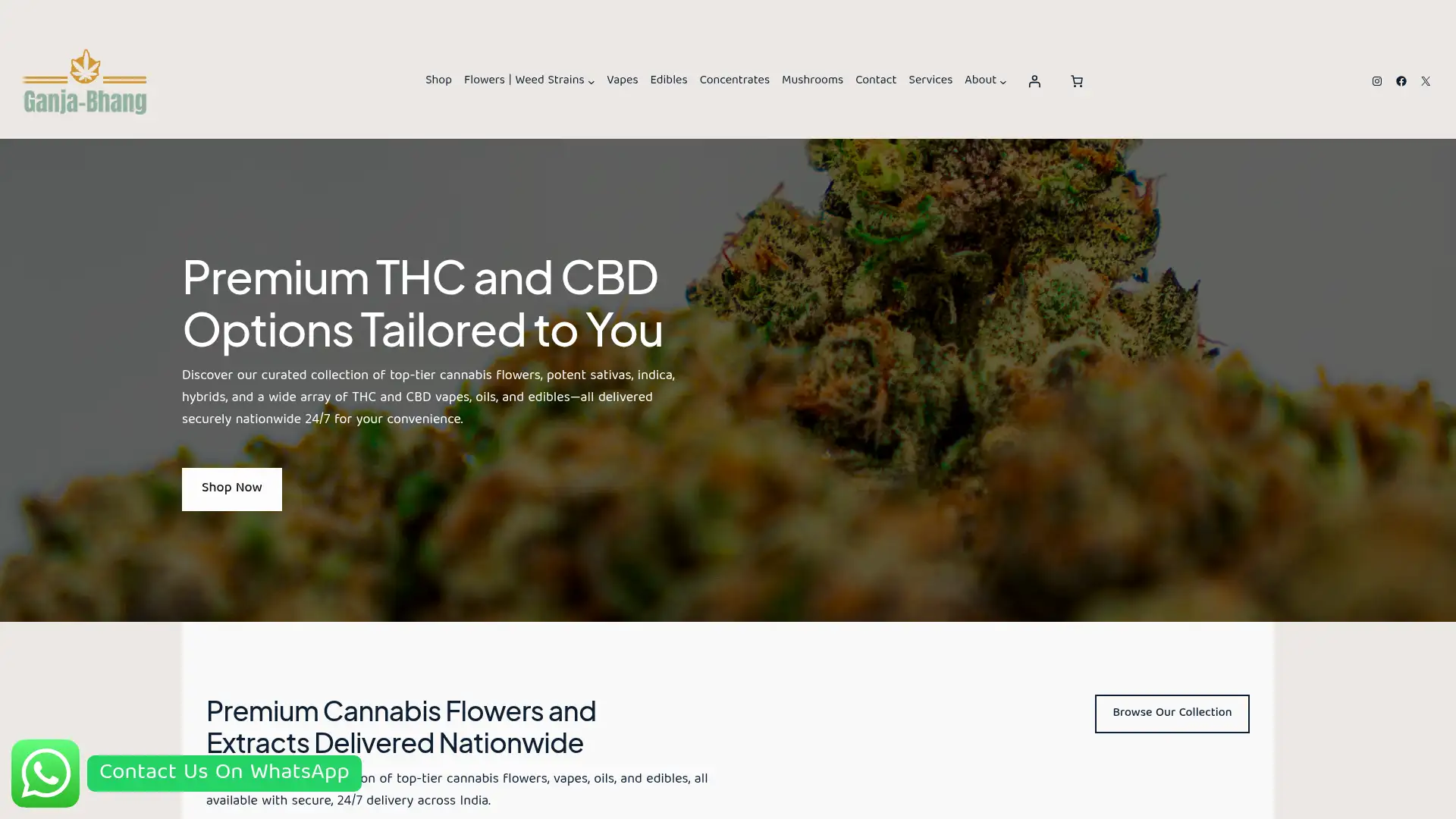 ganjabhangweed.in screenshot