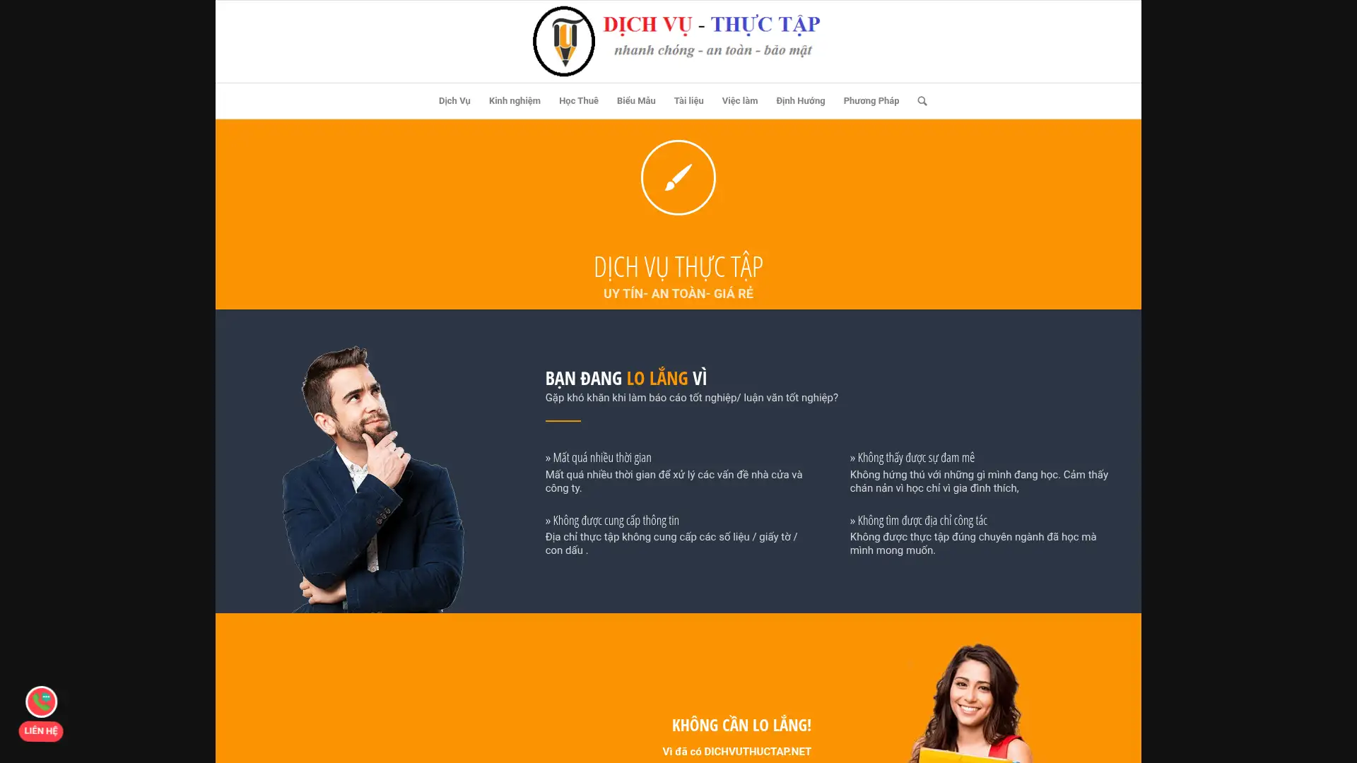 dichvuthuctap.net screenshot