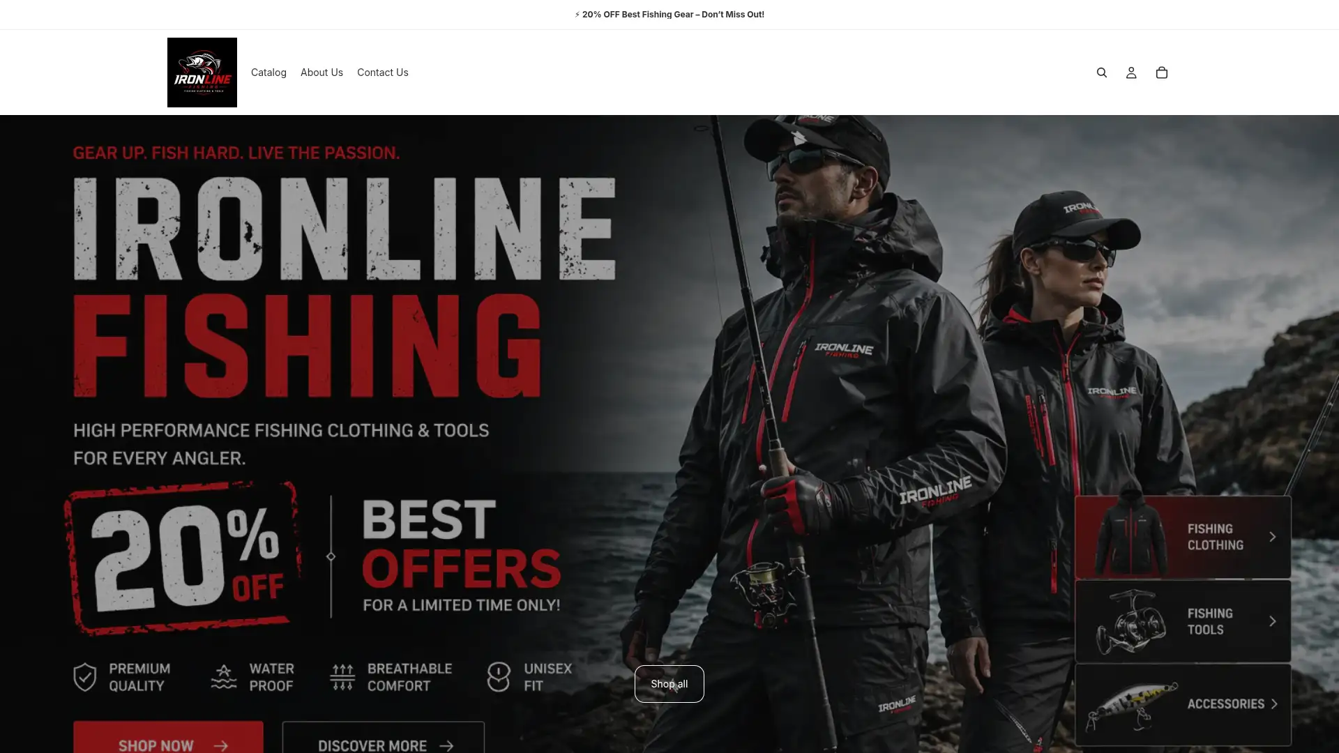 ironlinefishing.shop screenshot
