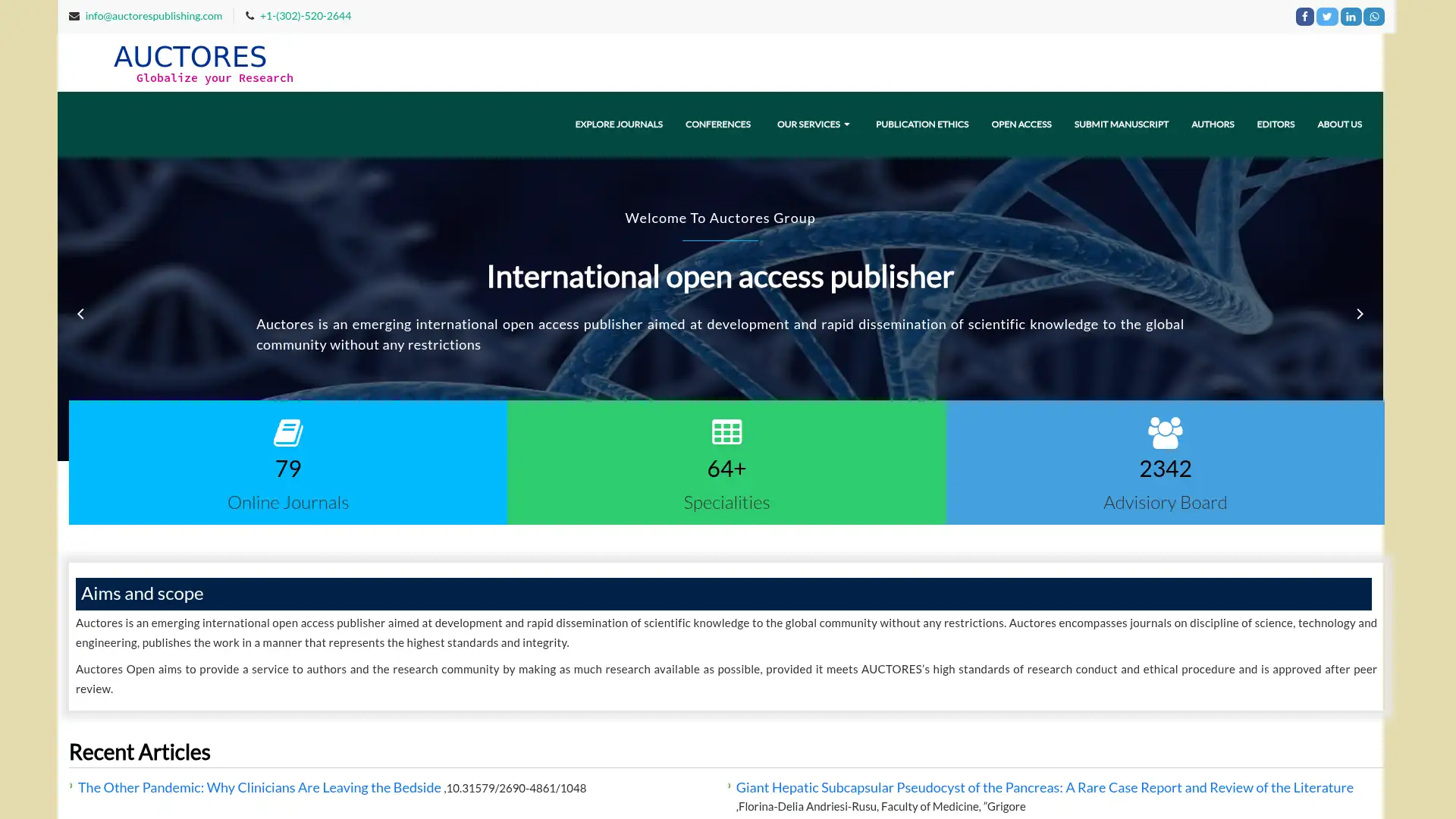 auctoresonline.org screenshot