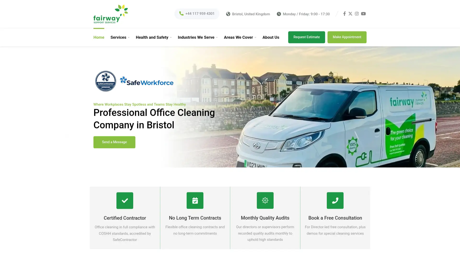fairwayofficecleaning.co.uk screenshot