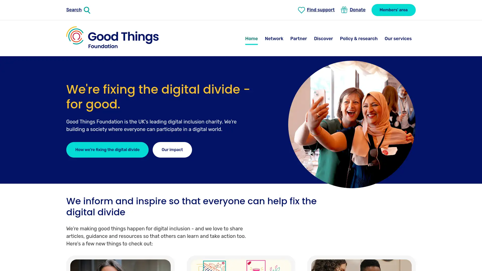 goodthingsfoundation.org screenshot