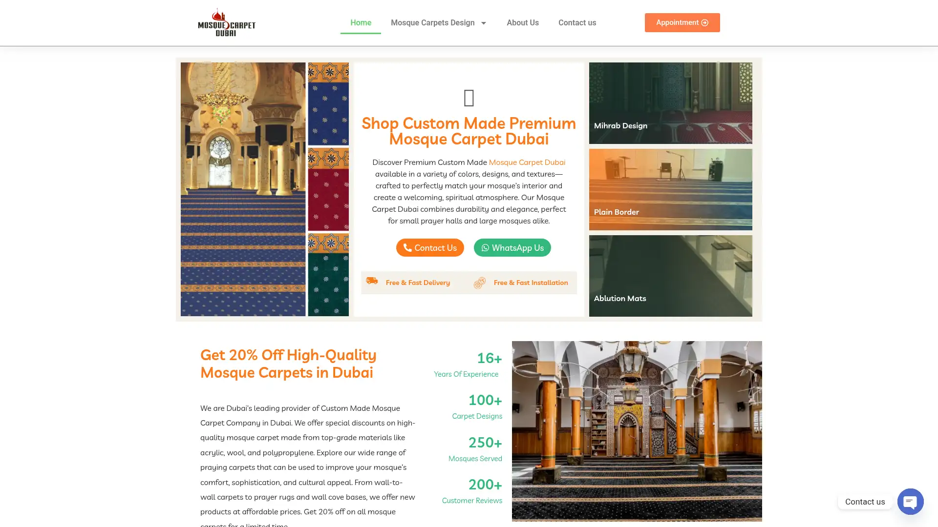 mosquecarpetdubai.ae screenshot