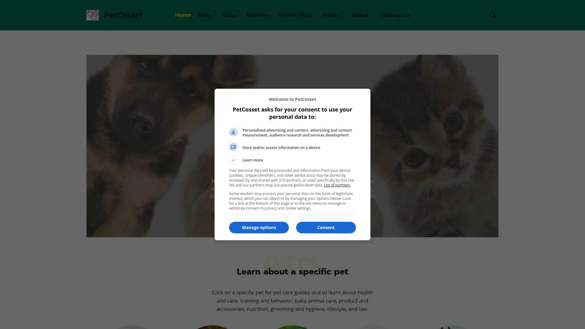 petcosset.com screenshot