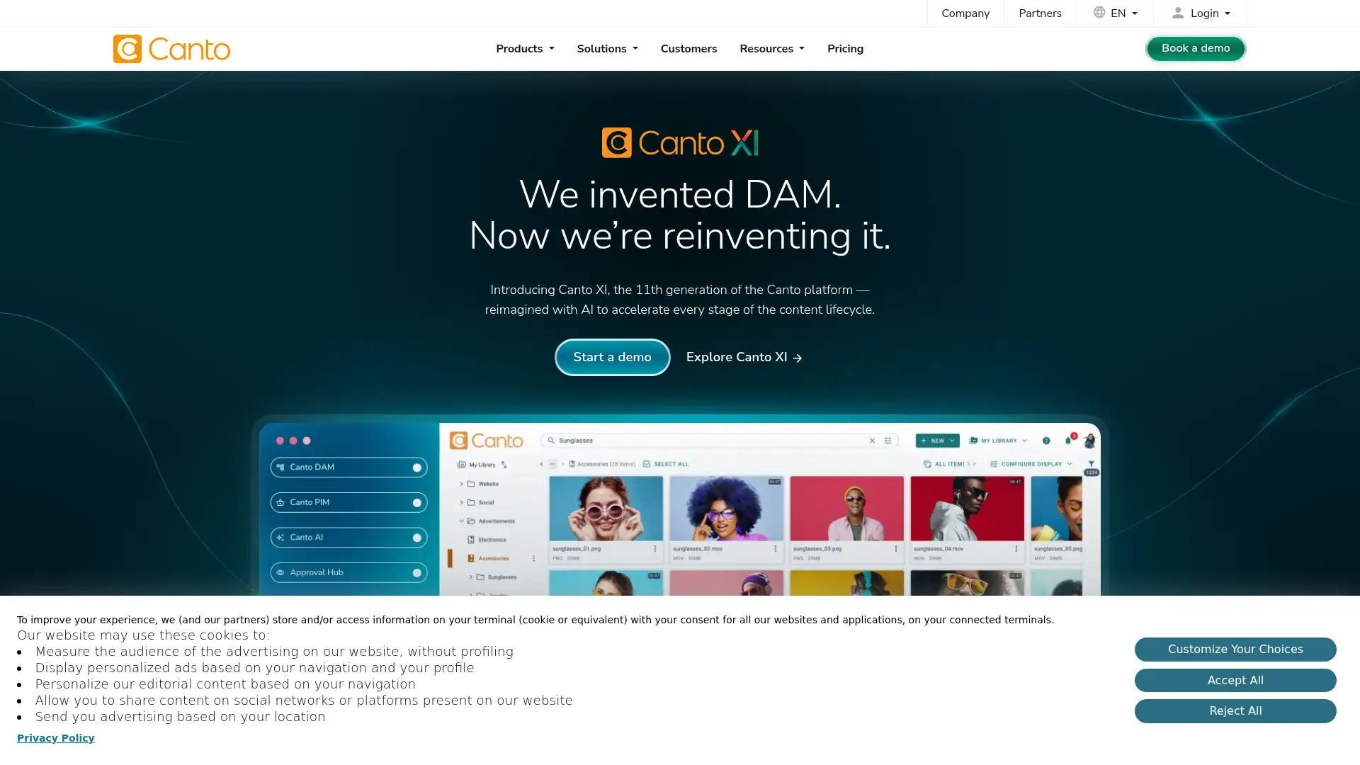 canto.com screenshot