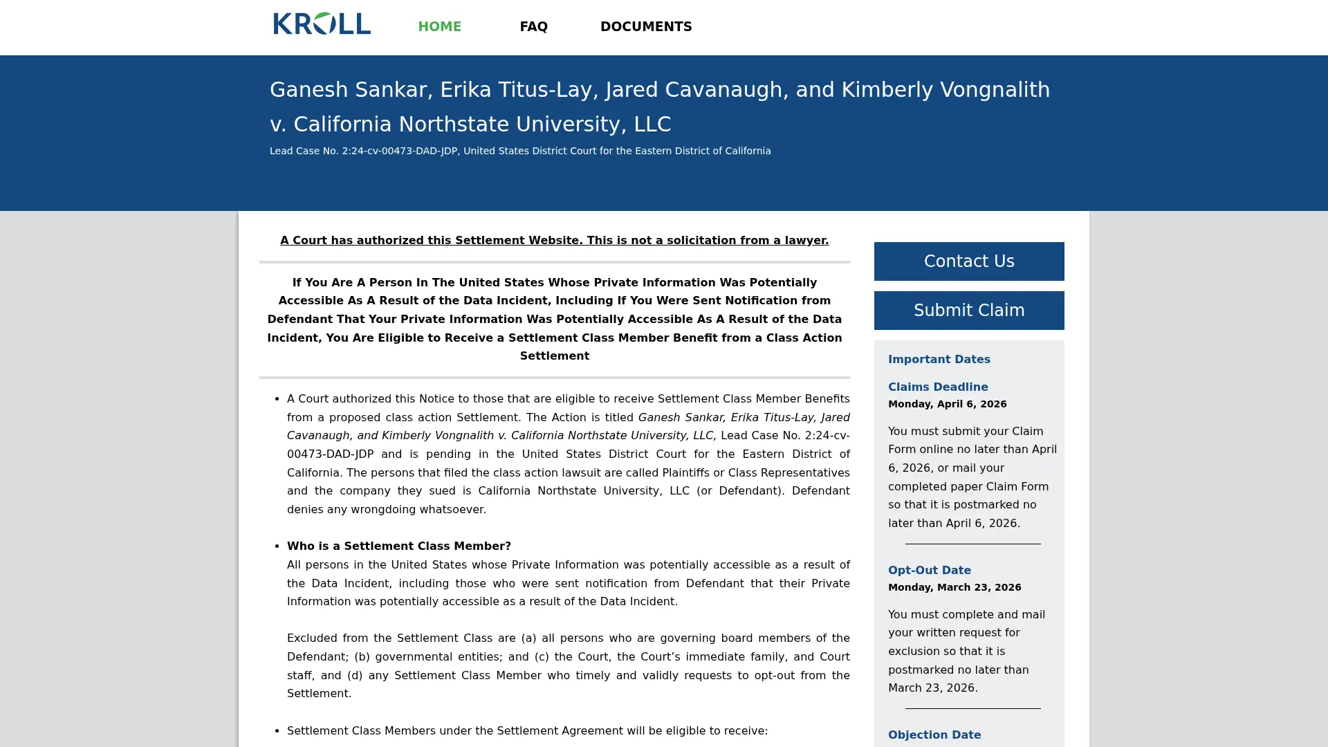 cnusettlement.com screenshot