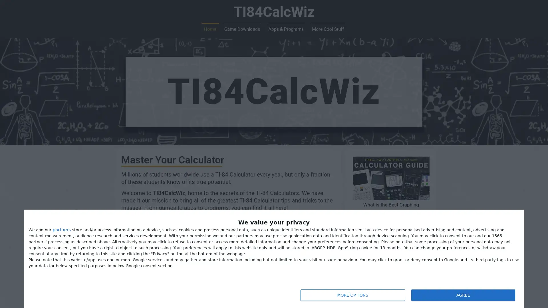 ti84calcwiz.com screenshot