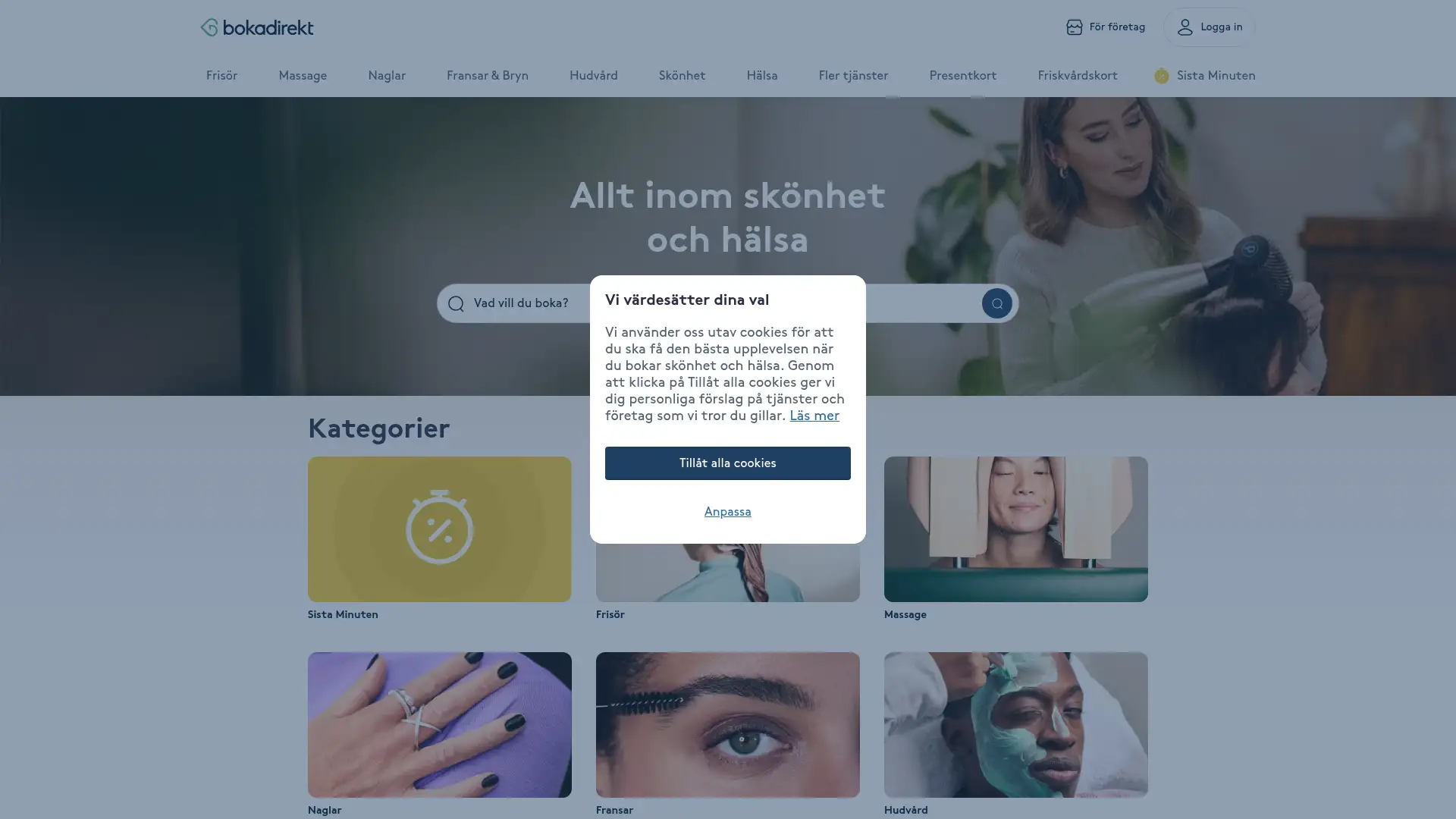 bokadirekt.se screenshot