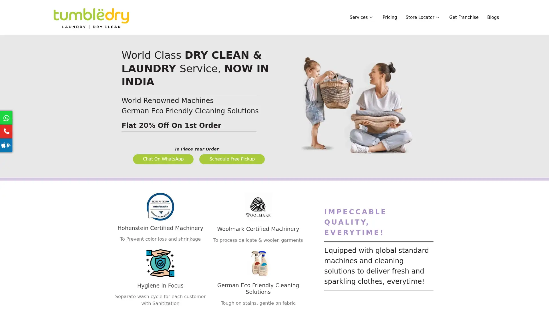 tumbledry.in screenshot