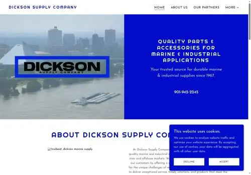 dicksonmarinesupply.com screenshot