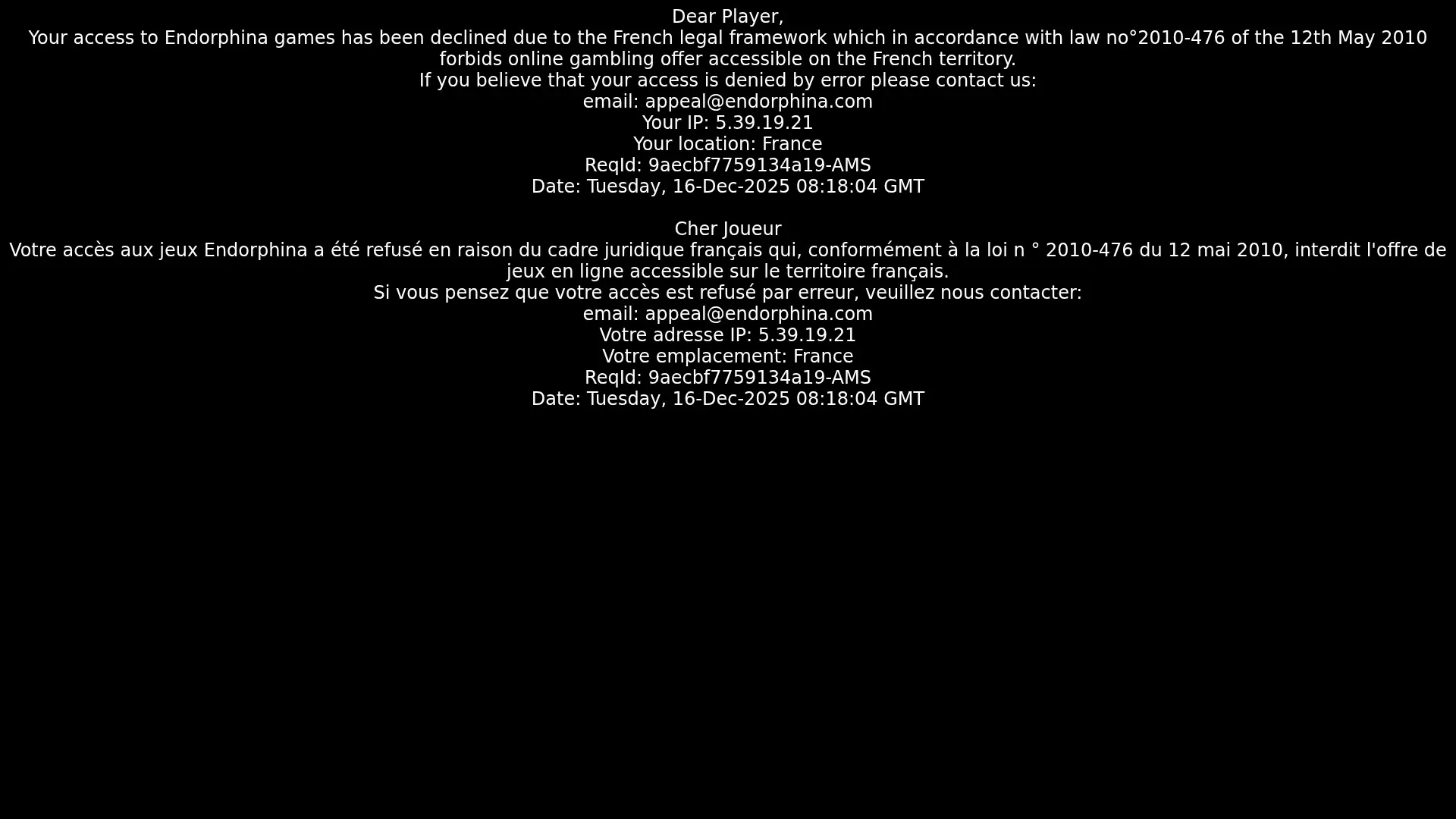 endorphina.network screenshot