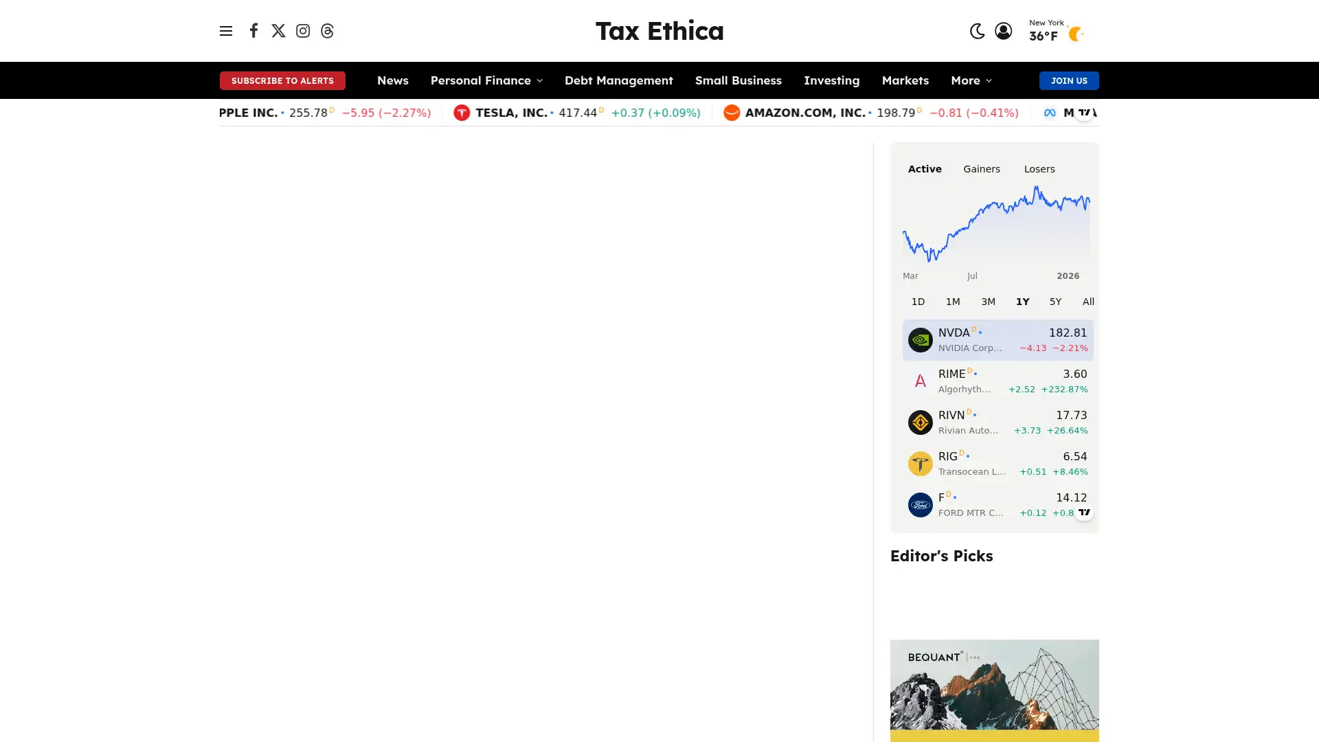 taxethica.com screenshot