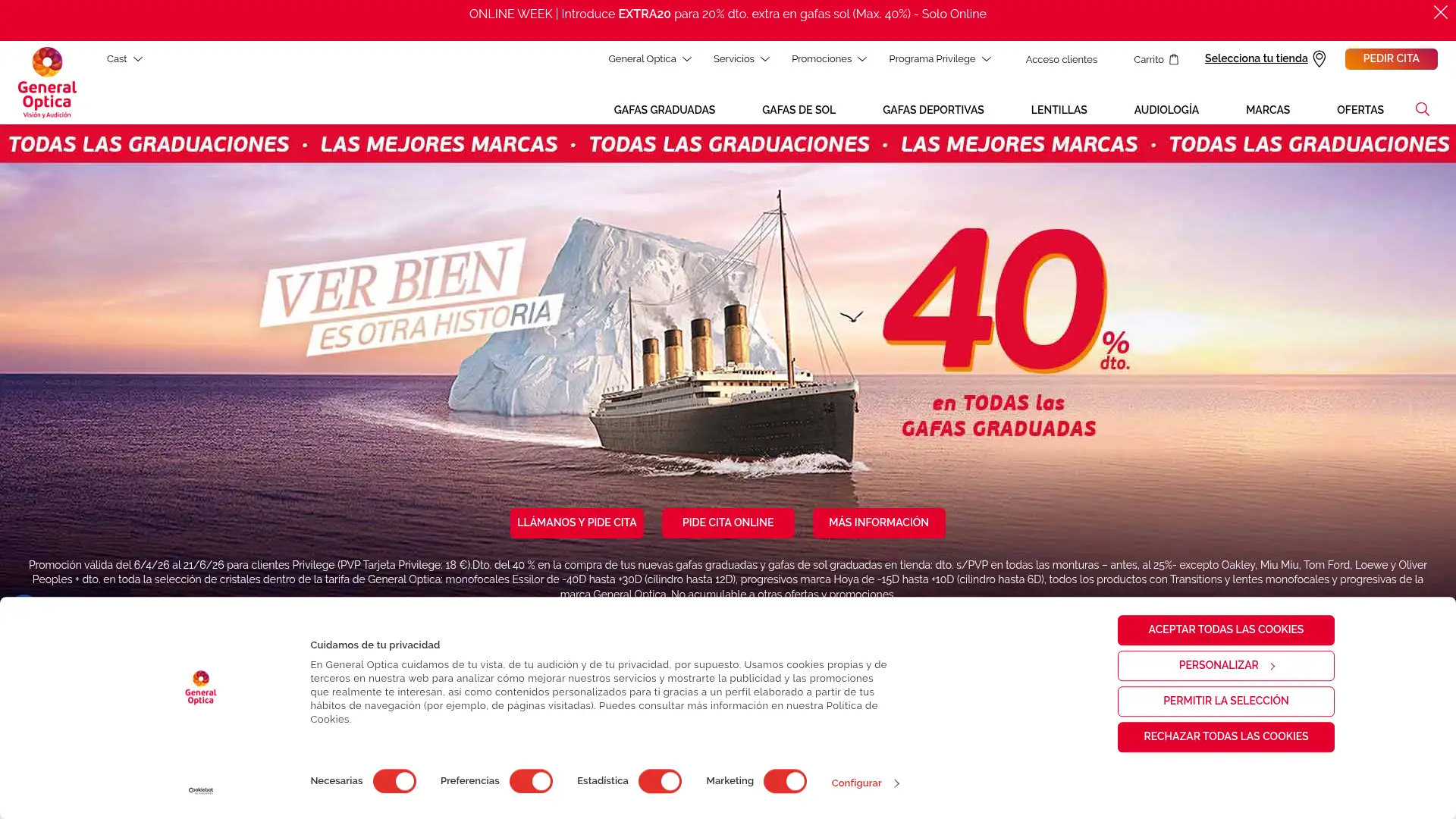 generaloptica.es screenshot