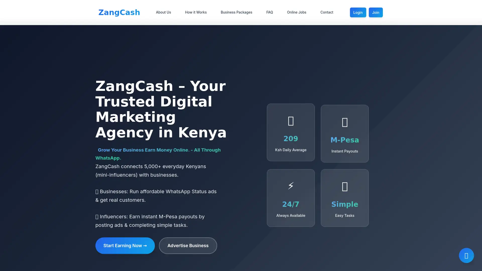 zangcash.com screenshot