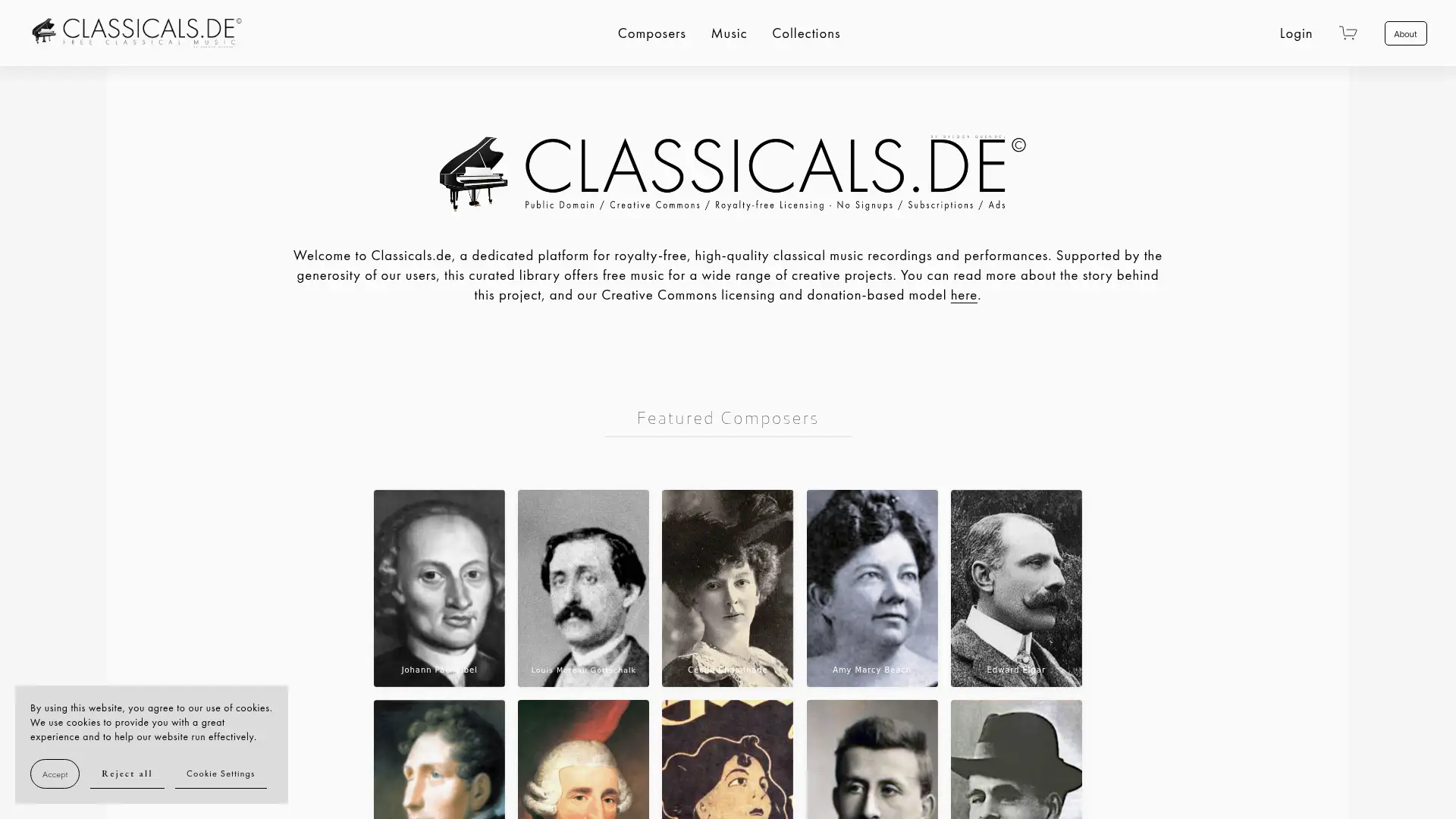 classicals.de screenshot