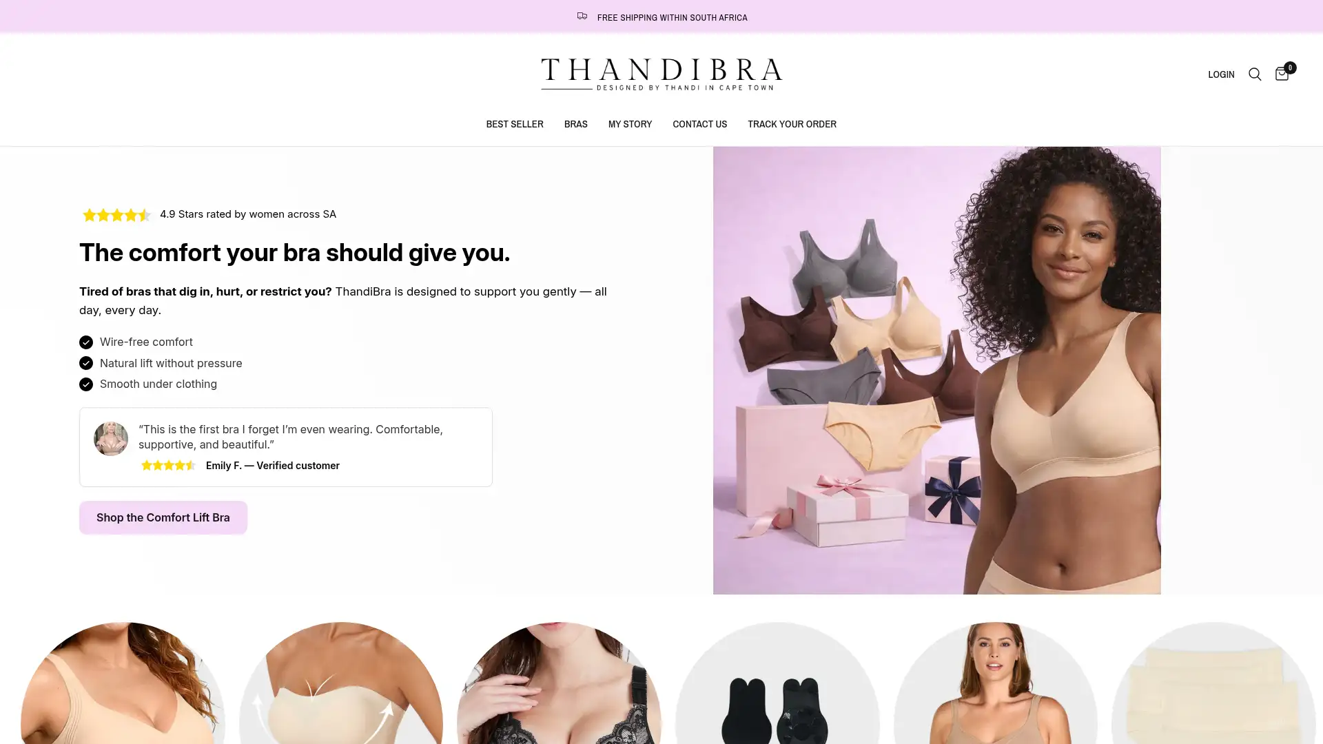 thandibra.co.za screenshot