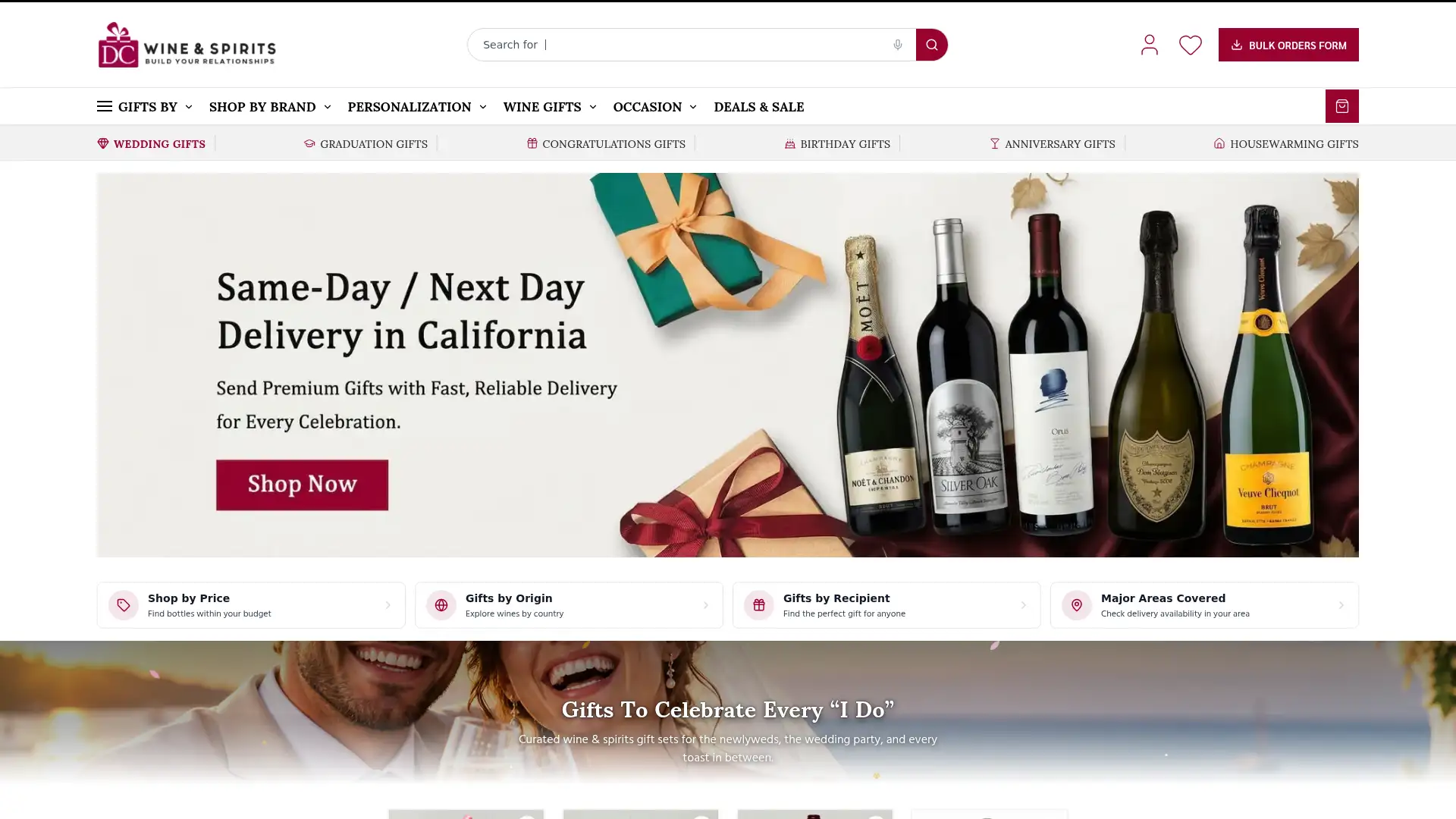 dcwineandspirits.com screenshot