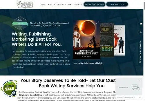 bestbookwriters.com screenshot