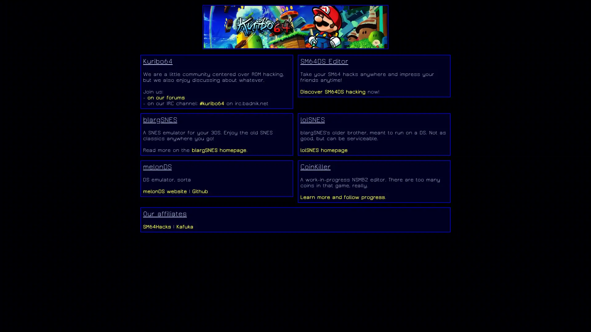 kuribo64.net screenshot