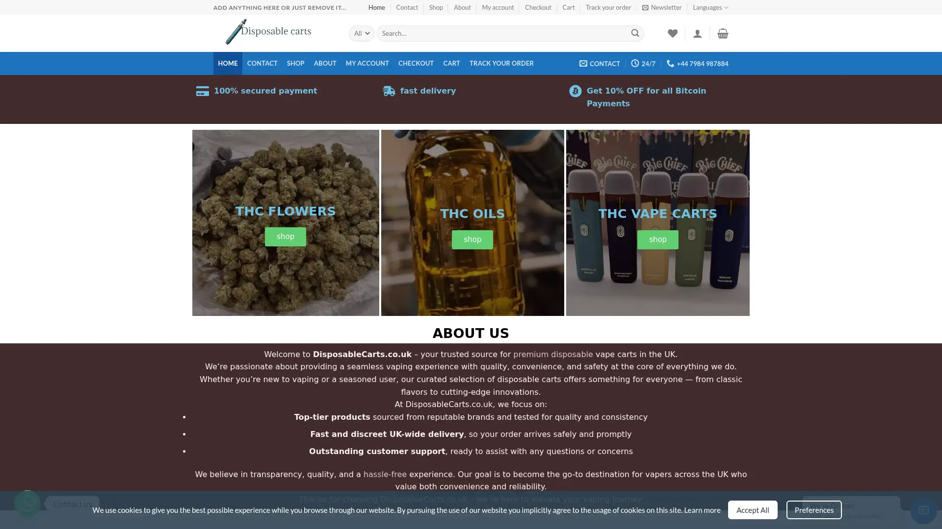 disposablecartsuk.com screenshot