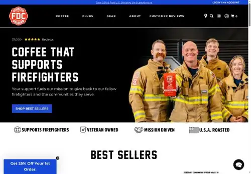 firedeptcoffee.com screenshot