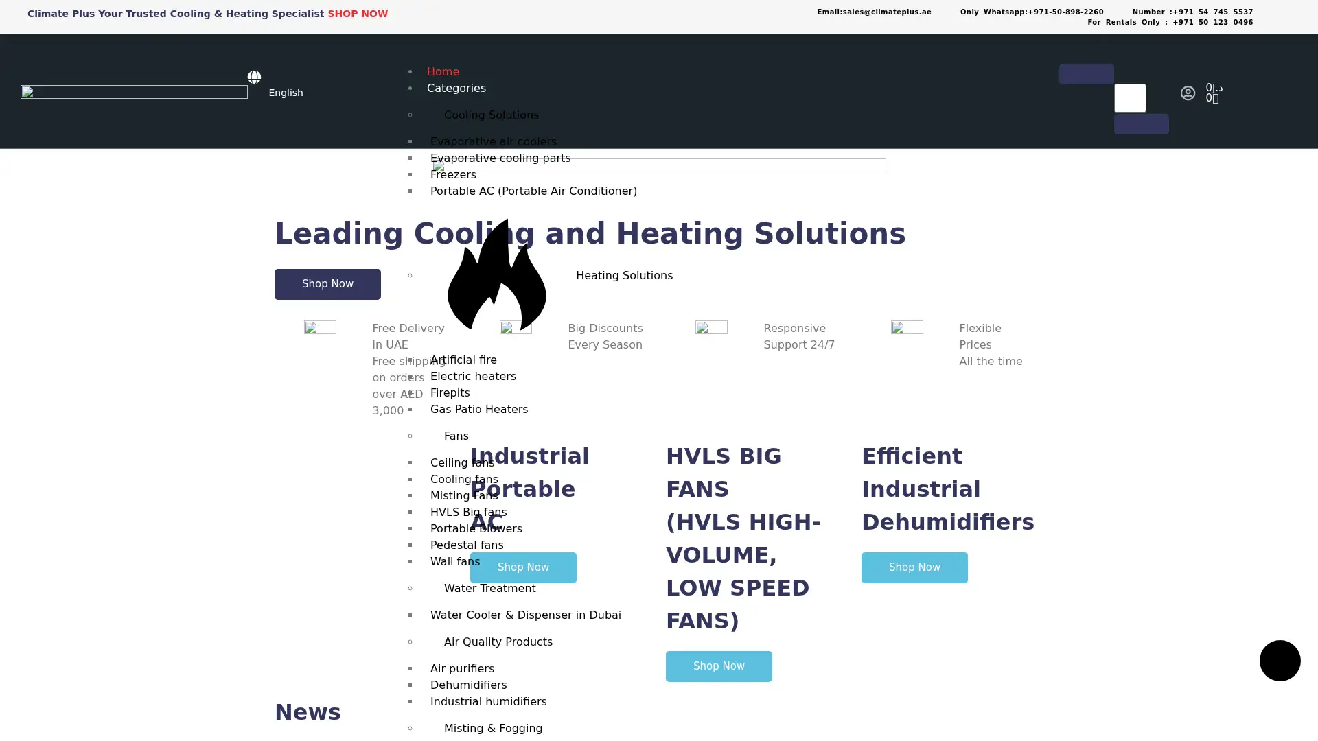 climateplus.ae screenshot