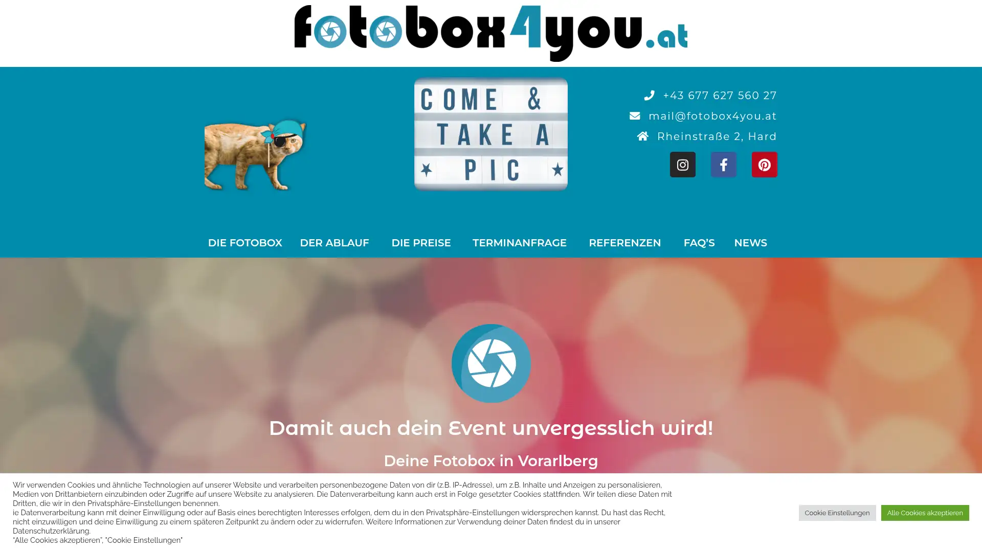 fotobox4you.at screenshot