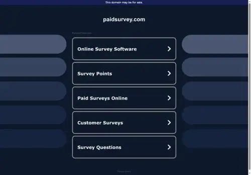 paidsurvey.com screenshot