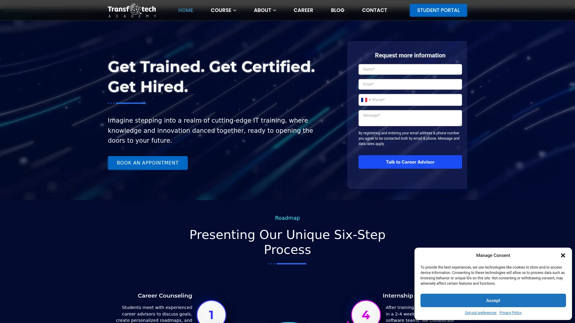 transfotechacademy.com screenshot