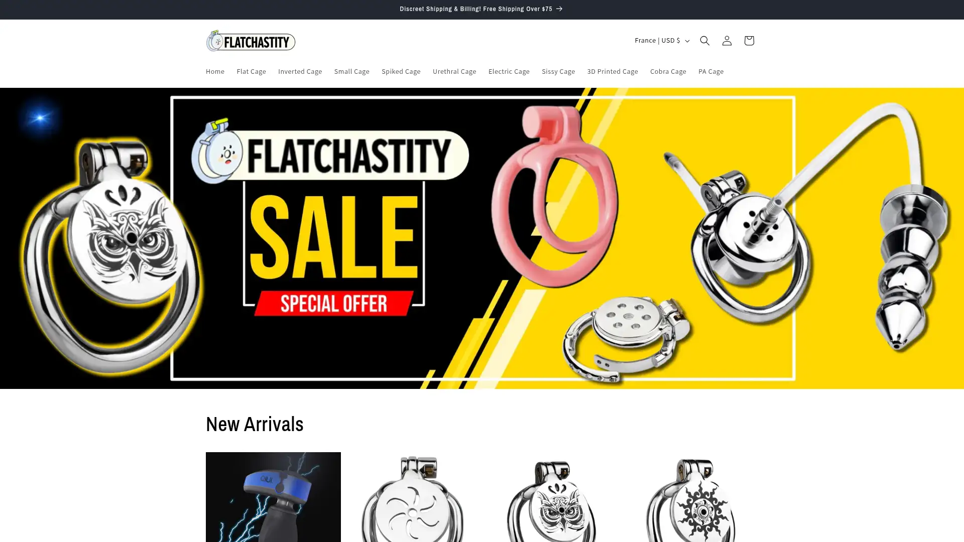 flatchastity.com screenshot
