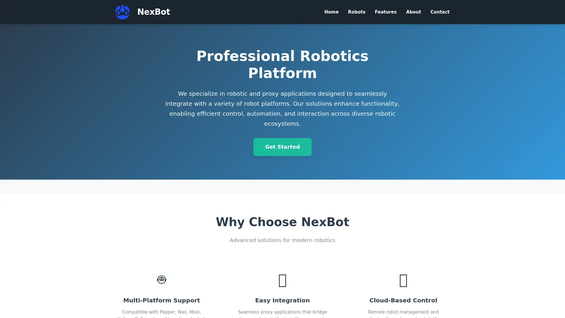 nexbot.us screenshot