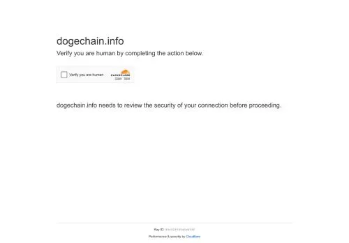 dogechain.info screenshot