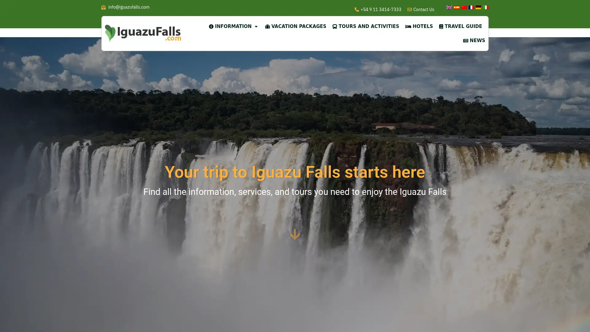 iguazufalls.com screenshot