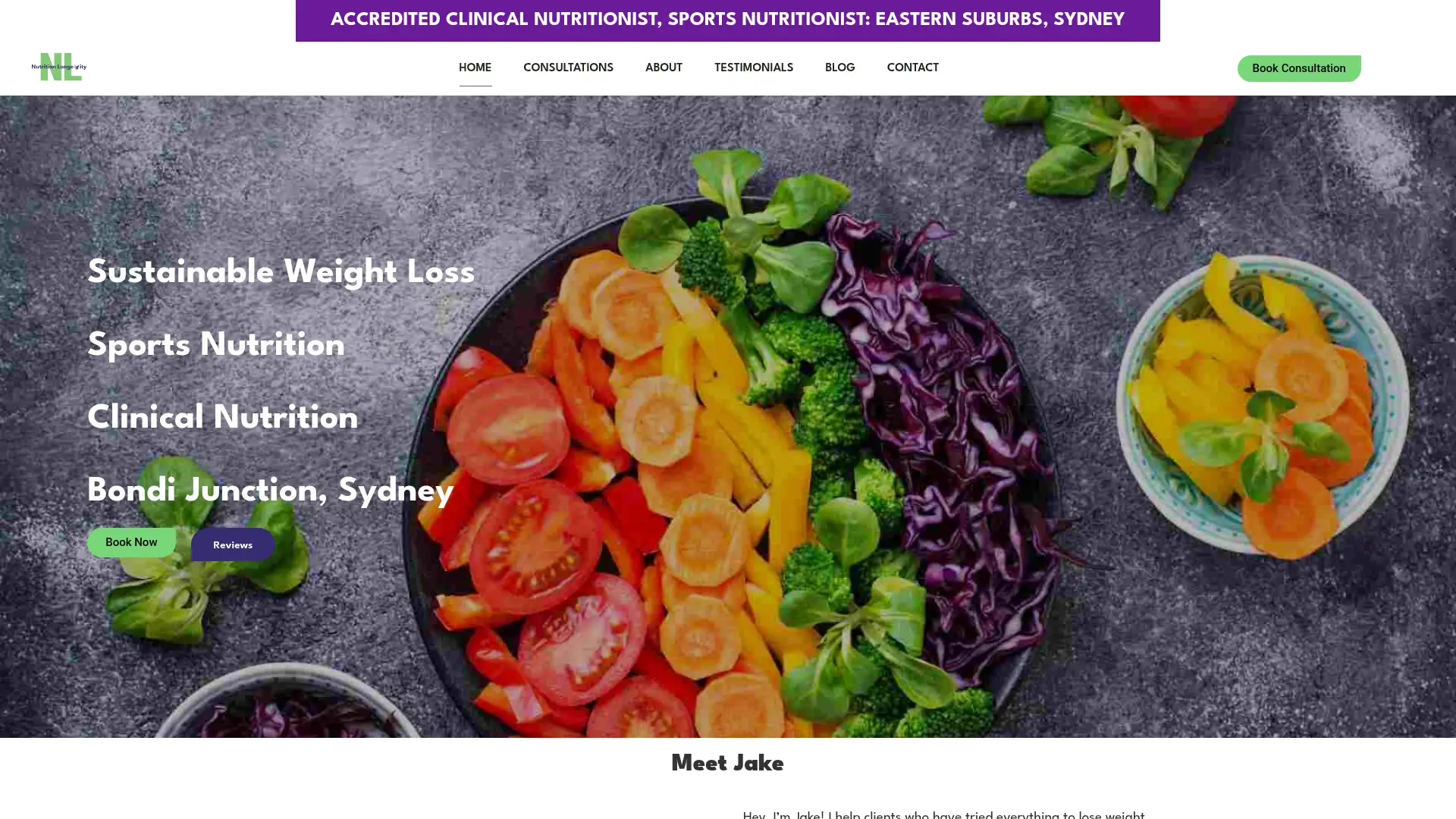 nutritionlongevitywithjakebiggs.com screenshot