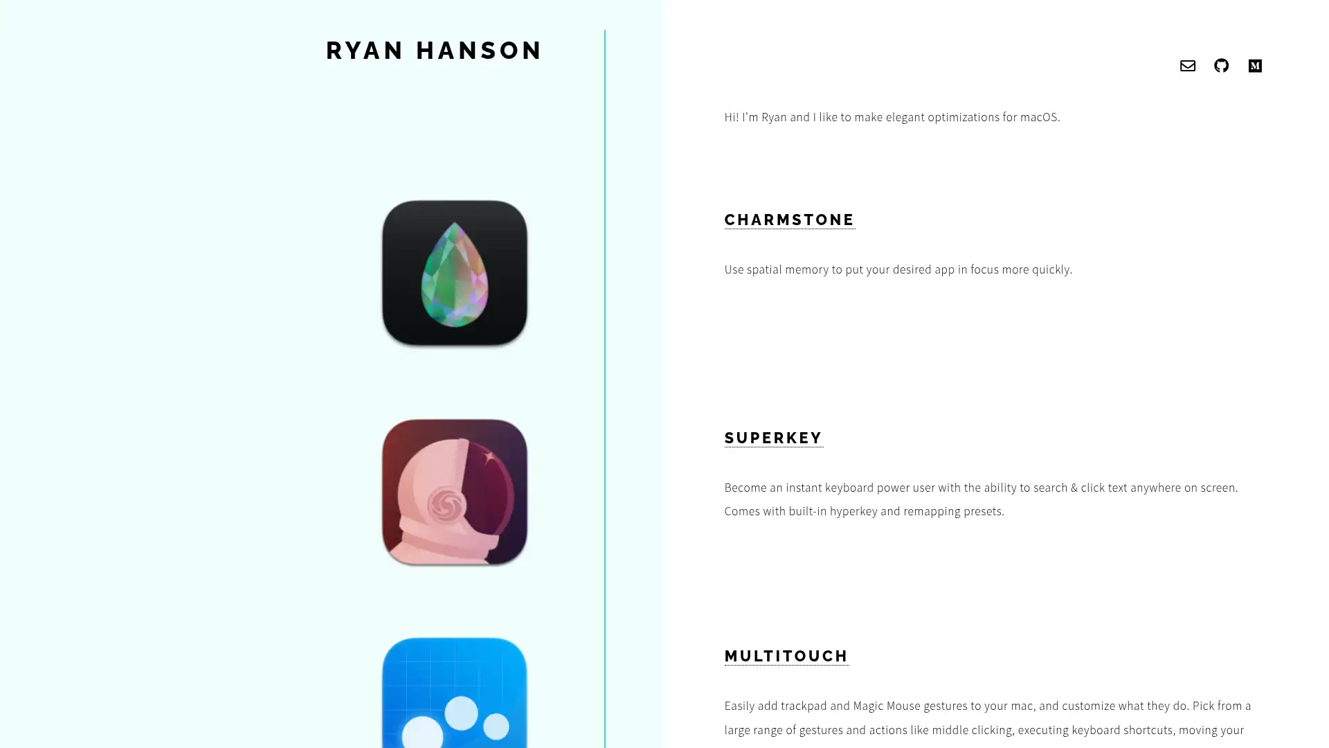 ryanhanson.dev screenshot