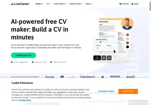 livecareer.co.uk screenshot