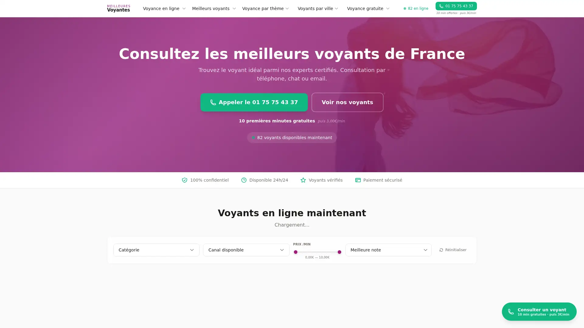 meilleures-voyantes.fr screenshot