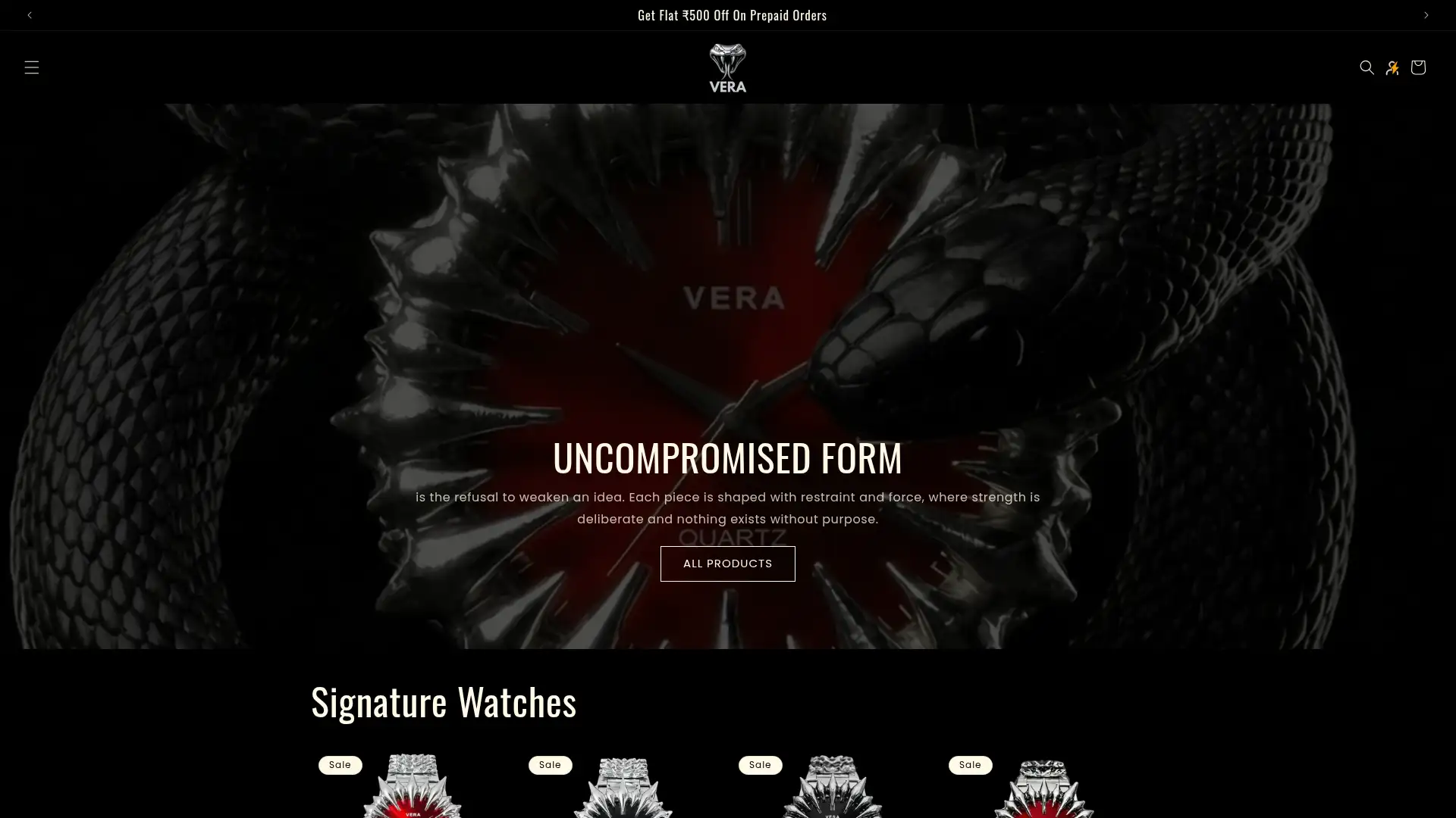verawatches.in screenshot