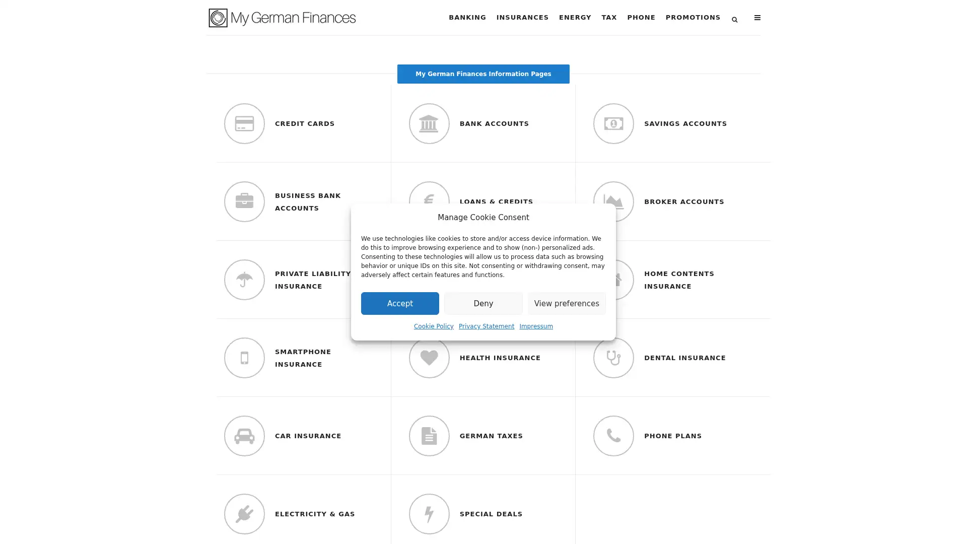 mygermanfinances.de screenshot