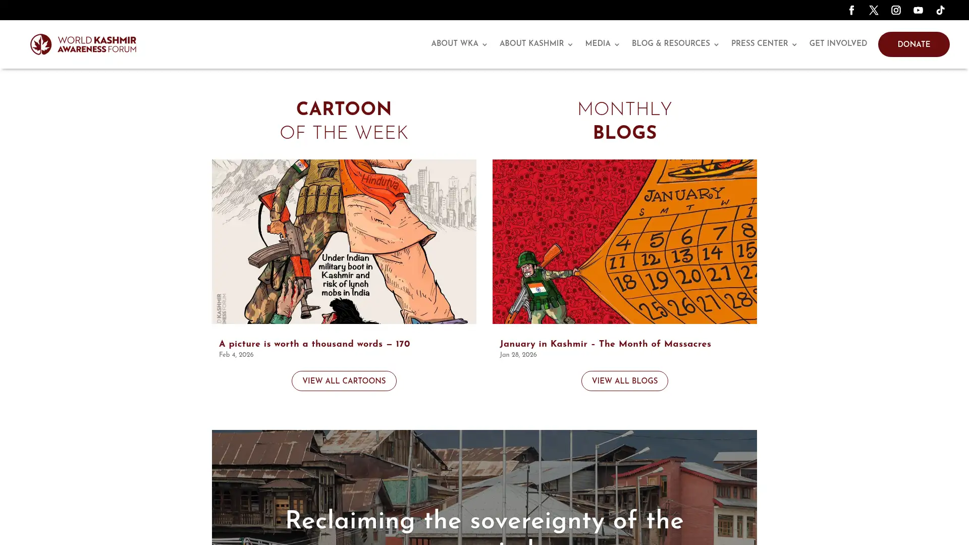 kashmirawareness.org screenshot