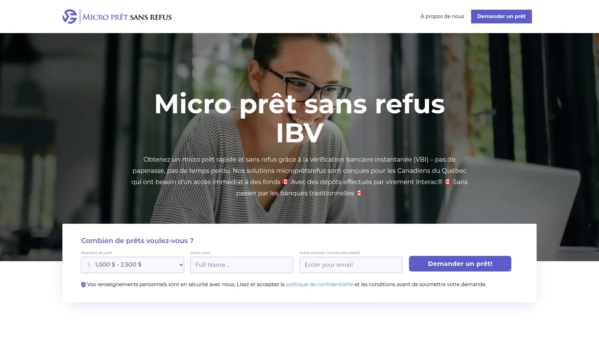 micropretsansrefus.ca screenshot