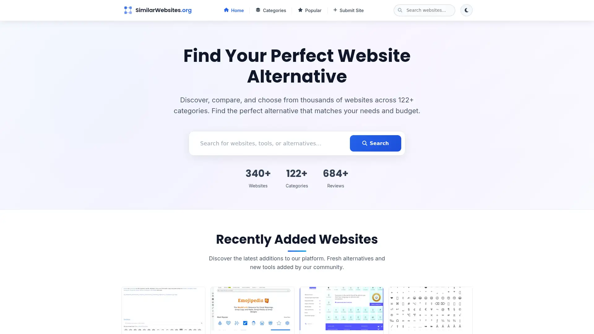 similarwebsites.org screenshot