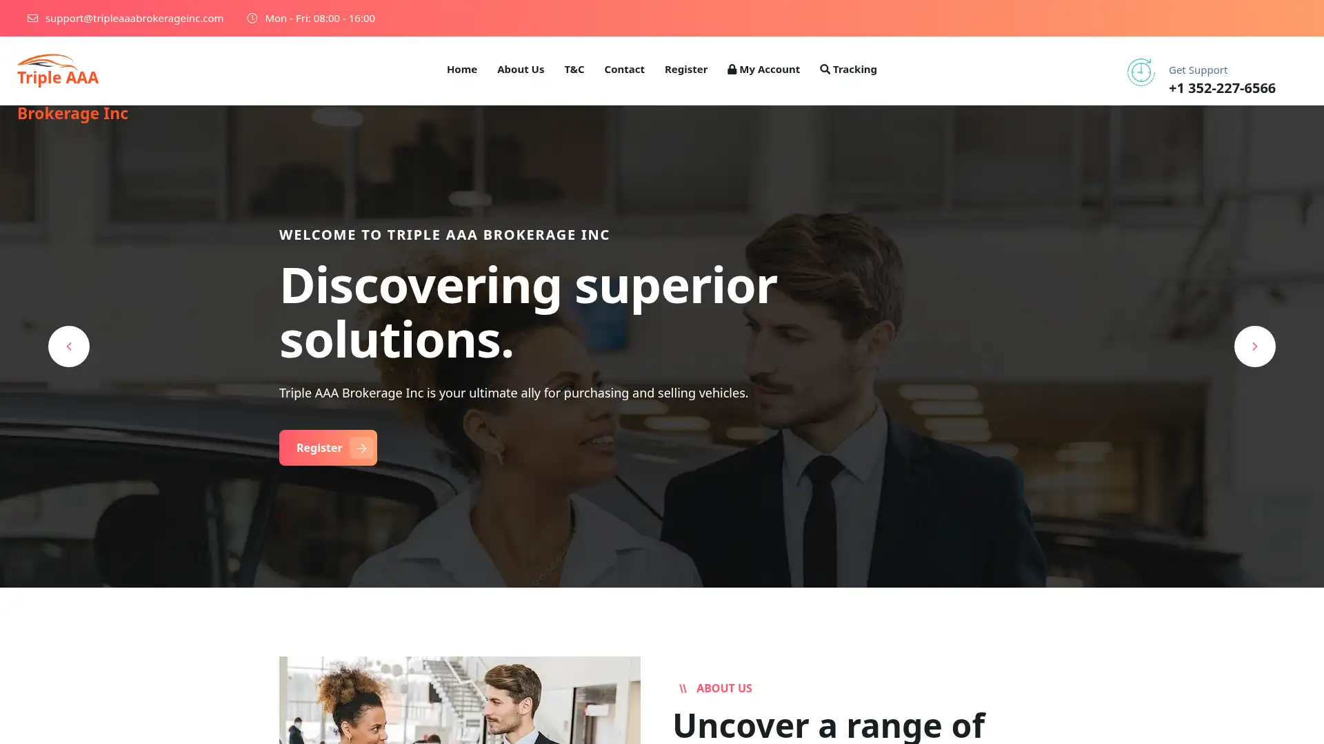 tripleaaabrokerageinc.com screenshot